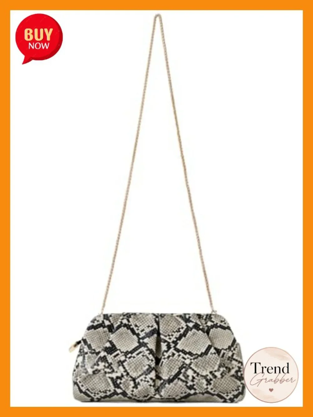 Ruched PU Leather Evening Clutch Purse with Detachable Chain Crossbody Shoulder